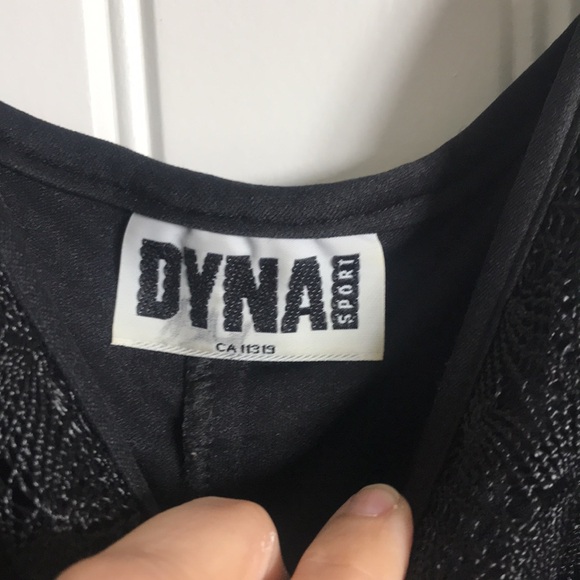 Gorgeous vintage DYNA Sport crochet lace bodycon maxi dress - Picture 3 of 4